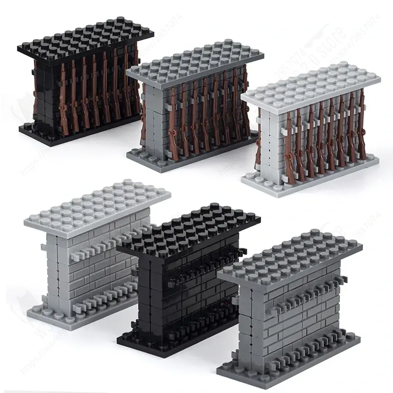 Thumbnail: MOOXI WW2 Military Series Weapon Rack Guns Collection