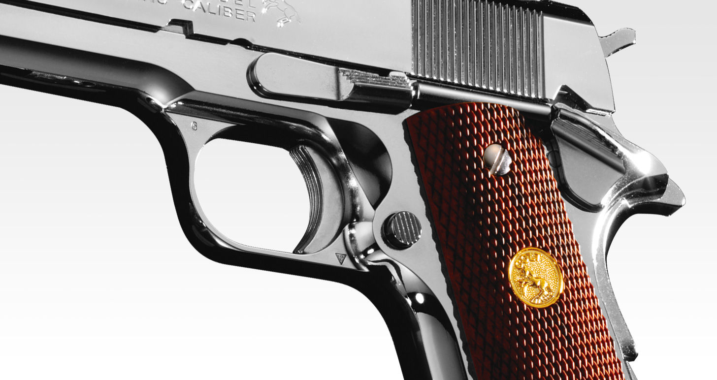 コルトガバメント　COLT Series 70 Nickel Finish Colt Government Series '70 Nickel Finish Gas Blowback Pistol