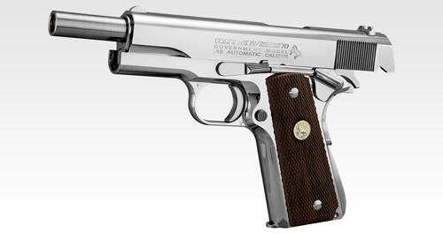 Tokyo Marui Colt Government Nickel Finish Series '70 Gas Blowback