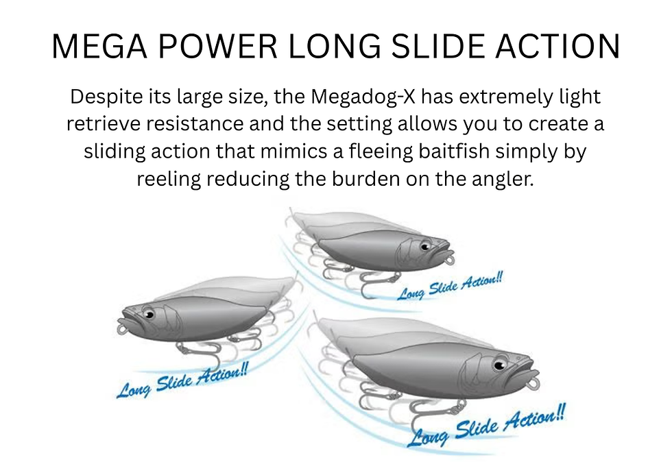 Thumbnail: Megabass Megadog-X GG Indicator Bass Topwater Bait