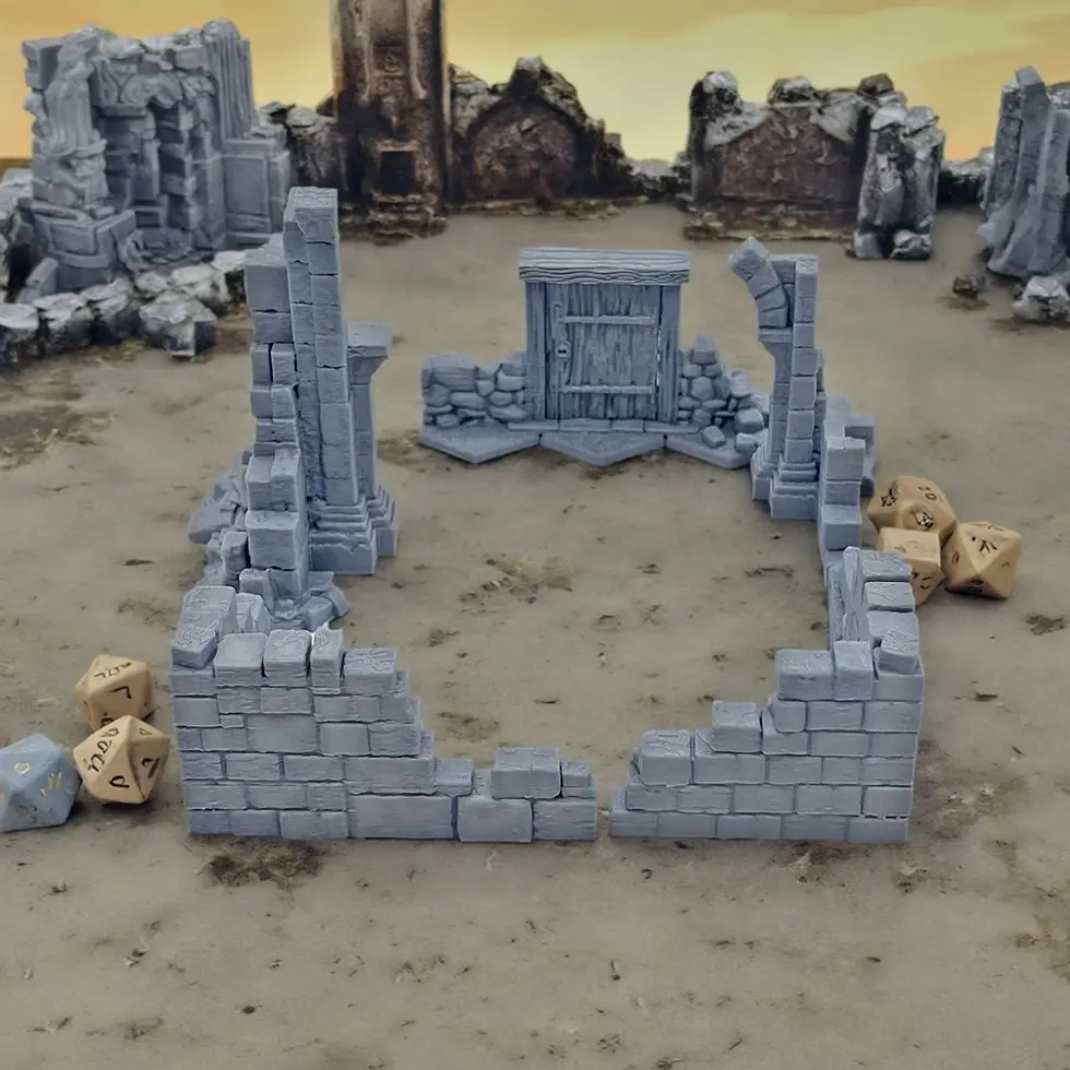 Thumbnail: Gothic Chapel Ruins Set Scenery Building