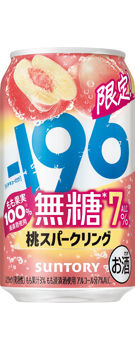 -196 SUGARFREE SPARKLING PEACH CASE (24x350ml)