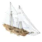 1/96 Harvey 1847 Wooden Sailboat Model Kit