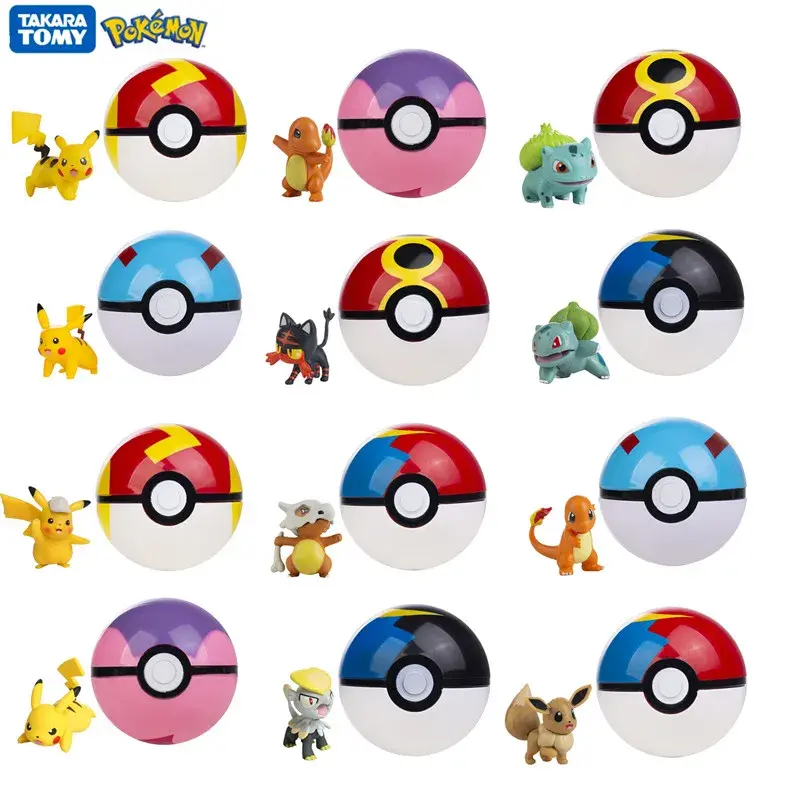 Pokemon Pokeball With Anime Figure (40 Variants)