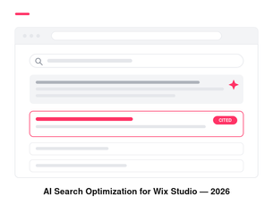 Guide to optimizing a Wix Studio website for AI search engines and citations in 2026