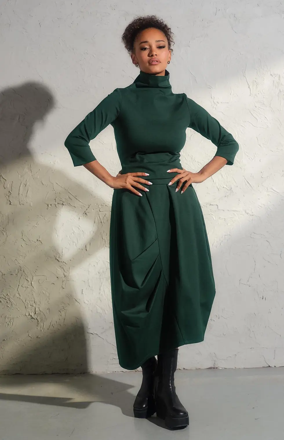 Thumbnail: Modern Structured Mock Neck Top