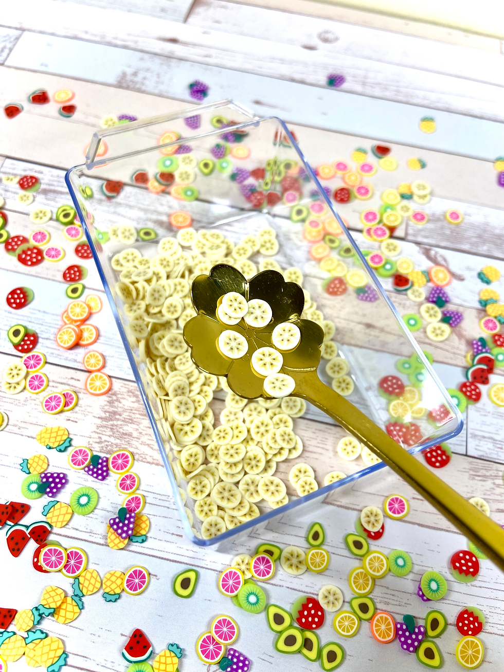 Thumbnail: Fruit Slices Polymer Clay Bead