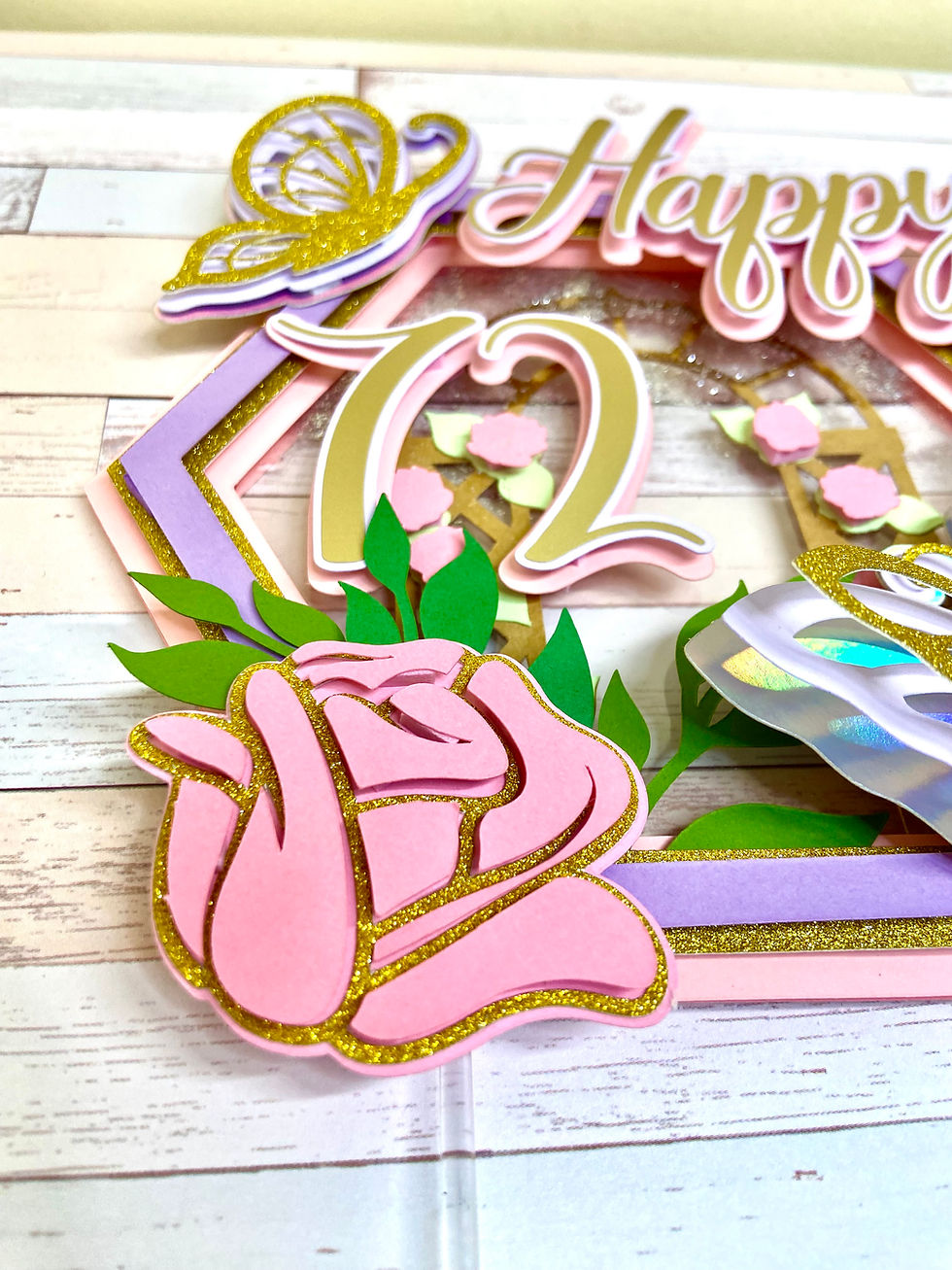 Thumbnail: Flower Garden Birthday Cake Topper