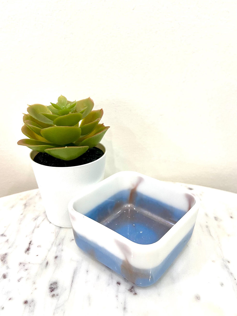 Thumbnail: Succulent Pot Paper Clip Organizer - Handmade Resin Art