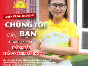 💝TUYỂN DỤNG GIÁO VIÊN MẦM NON-BẢO MẪU MẦM NON 💝🌟NĂM HỌC 2021 - 2022🌟