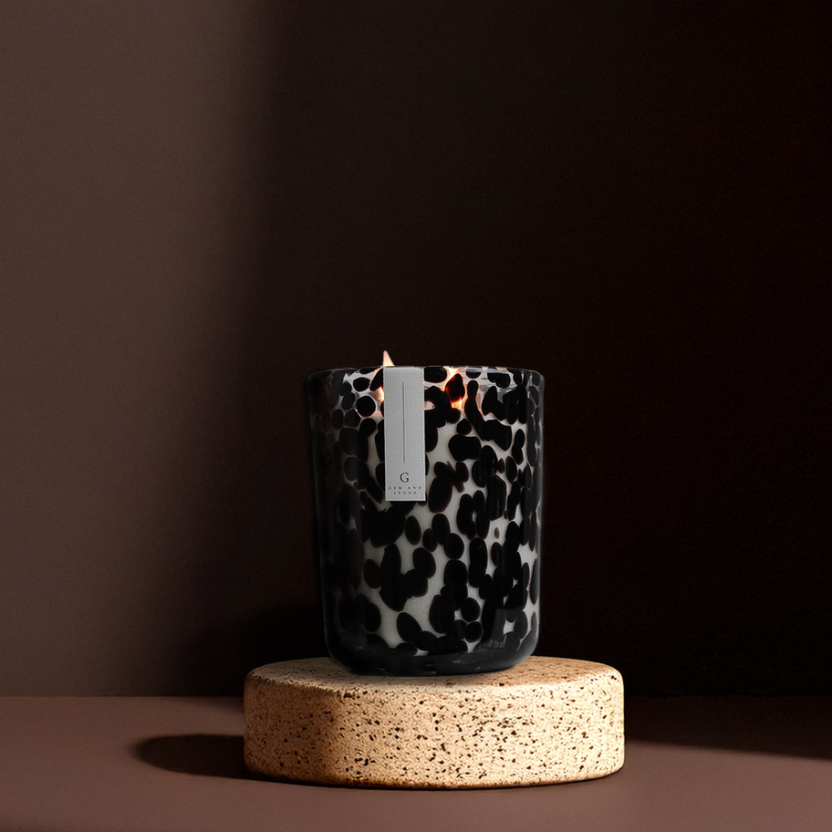 Cheetah jar, vogue grande front view