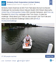 Kimberly-Clark organic social media example
