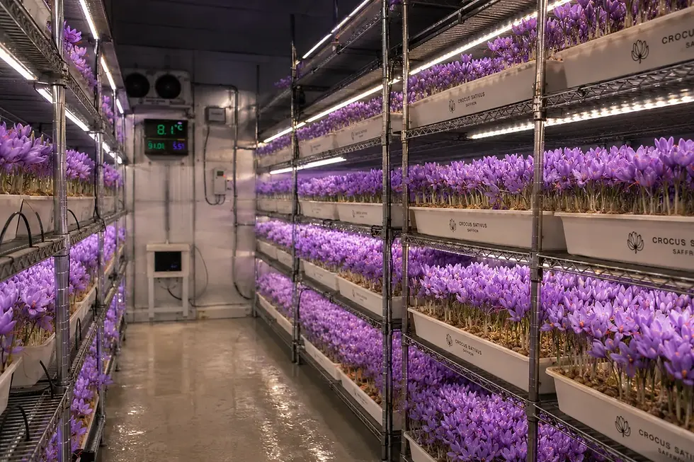 indoor saffron farming Pune