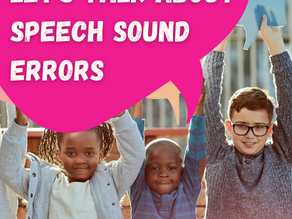 Not all speech errors are created equal!