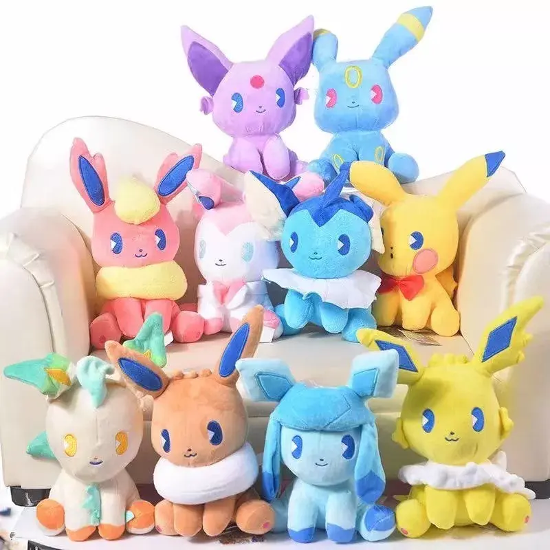 Choix de 28 poupée toutous pokémon Eevee Evolution de 20cm