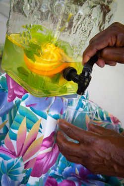 A Refresing glass on a hot day