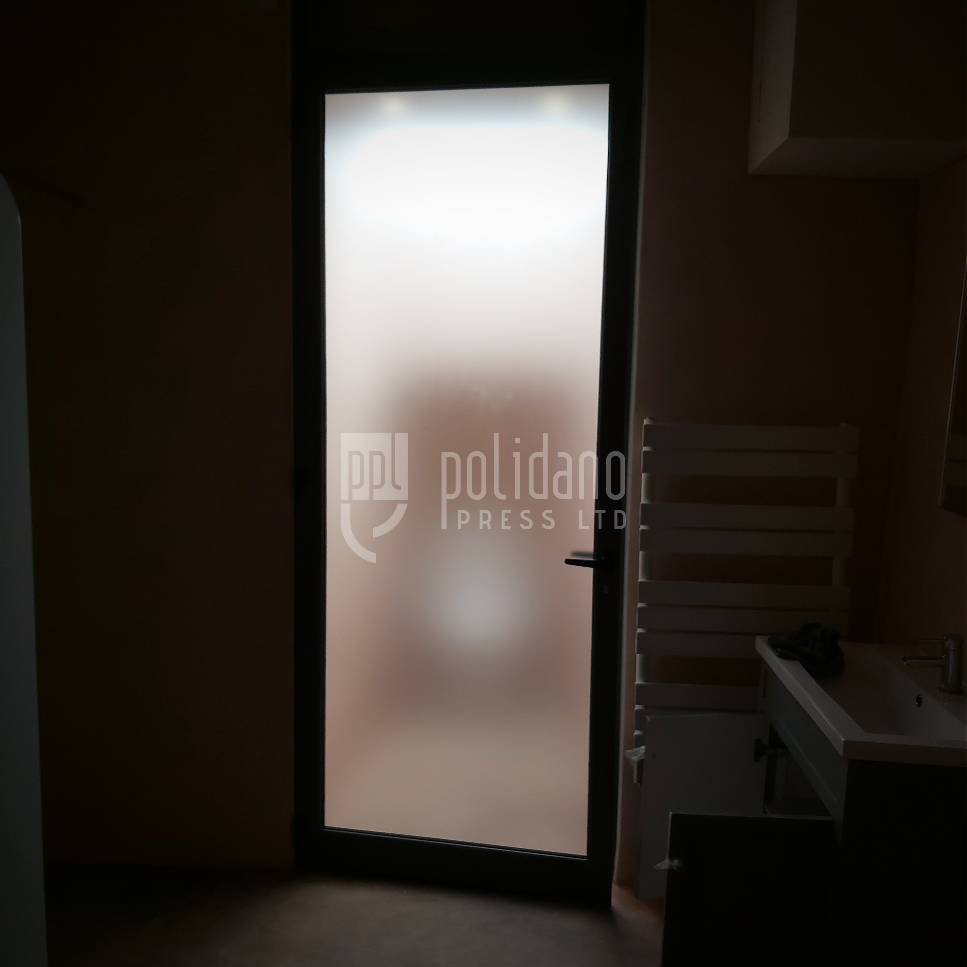 FROSTED DOOR