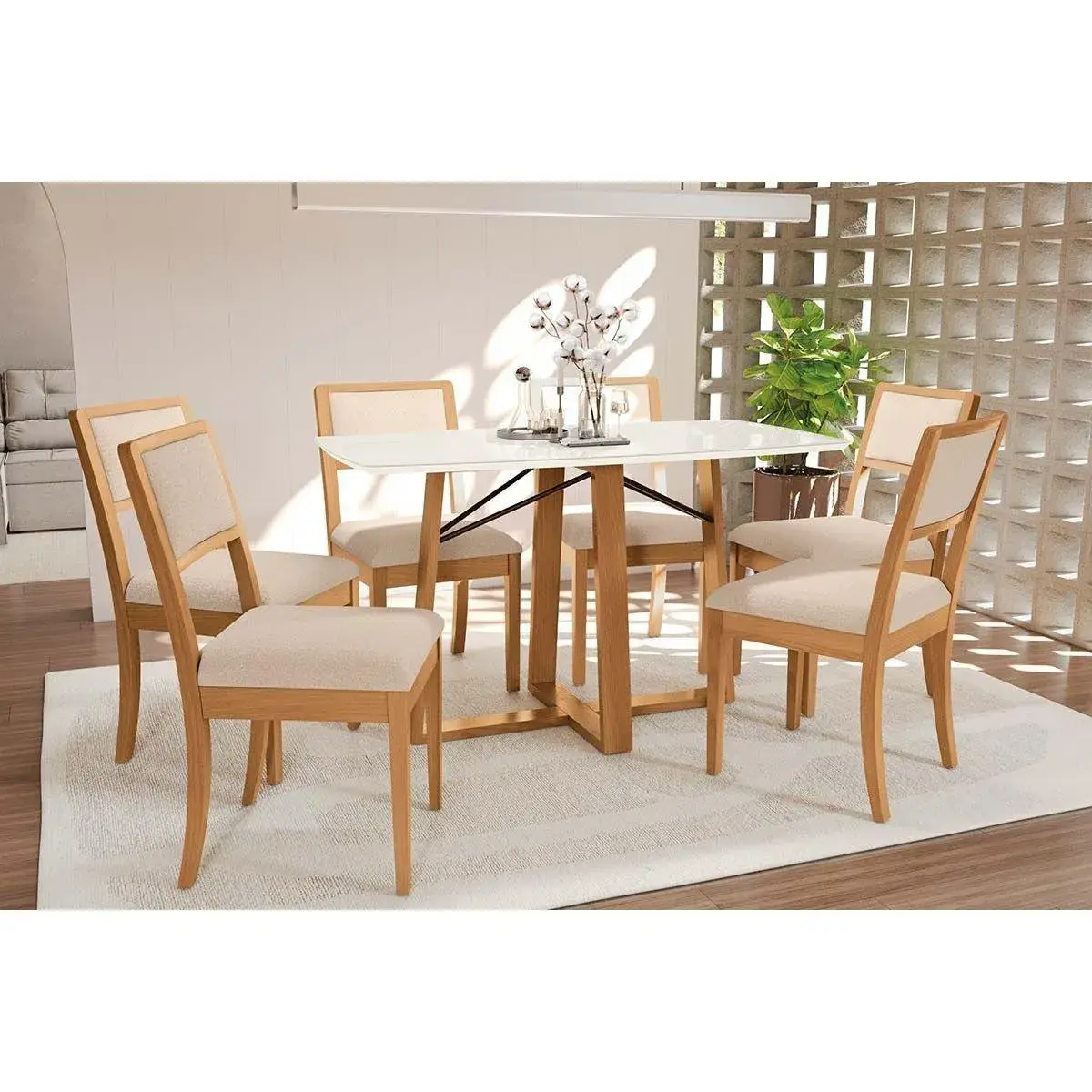 MESA COM 6CADEIRA  KAPPESBERG