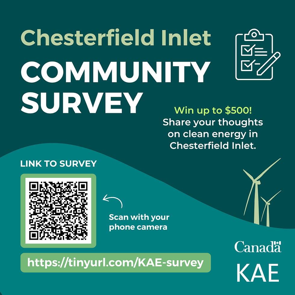 Chesterfield Inlet Energy Survey - Have Your Say! 