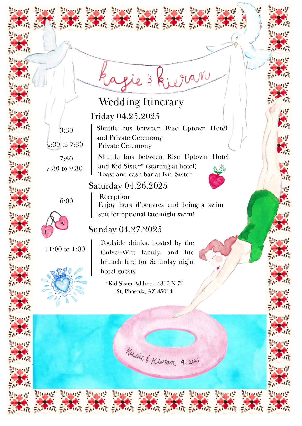 Custom Wedding Suite ($200 deposit, pricing below)