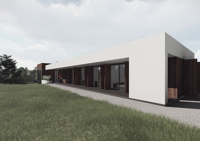 Wizualizacja projektu nowoczesnego domu jednorodzinnego