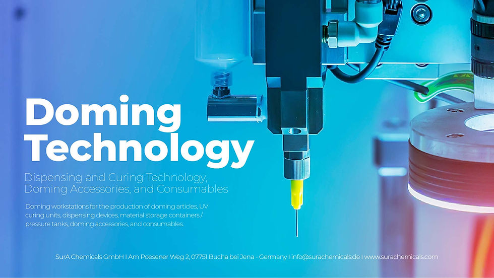 Dispensing and Curing Technology, Doming Accessories, and Consumables