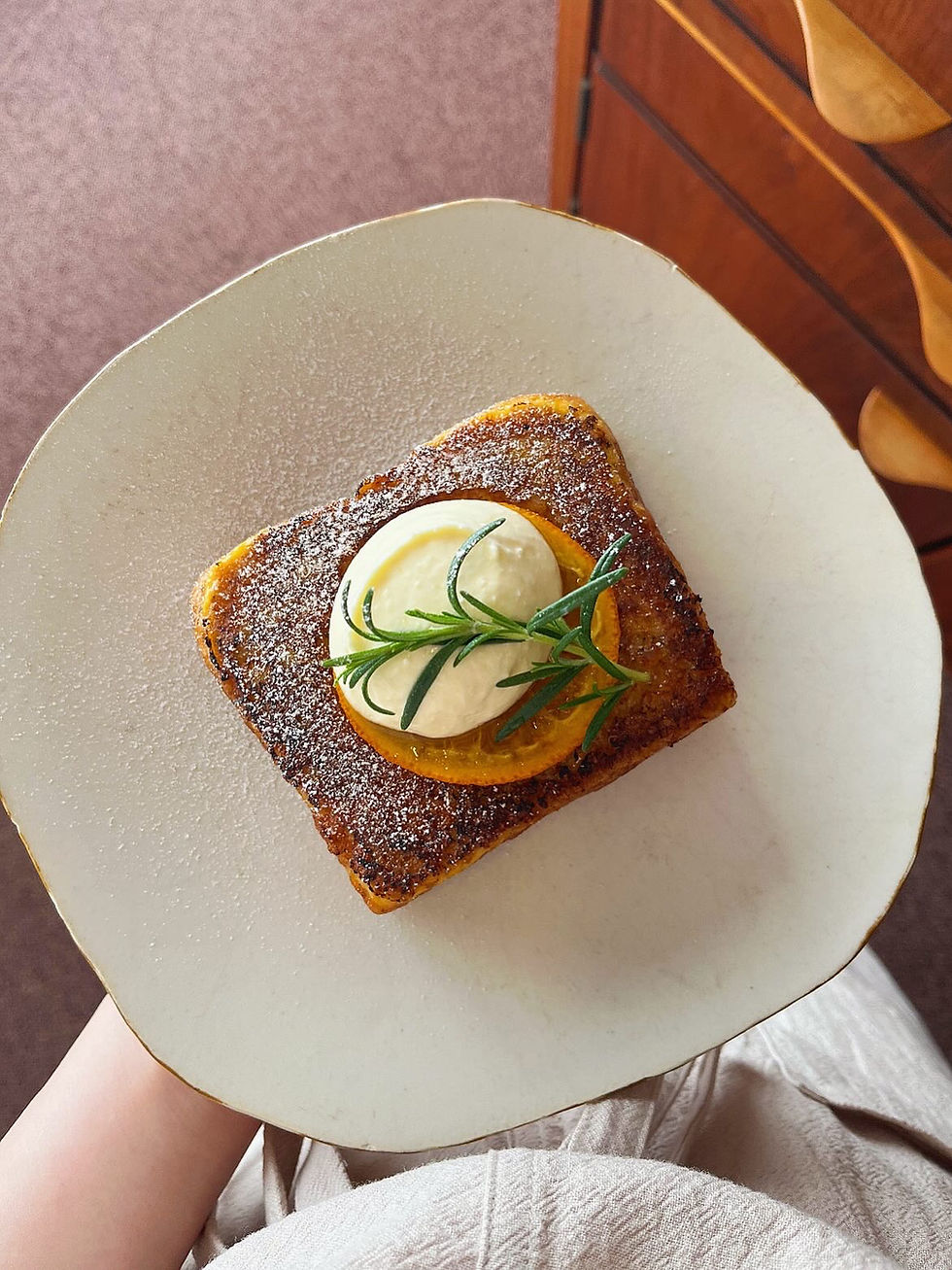 紅茶オレンジのフレンチトースト