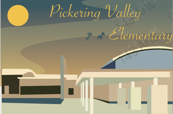 Thumbnail: Framed 12x18 Elementary School Print