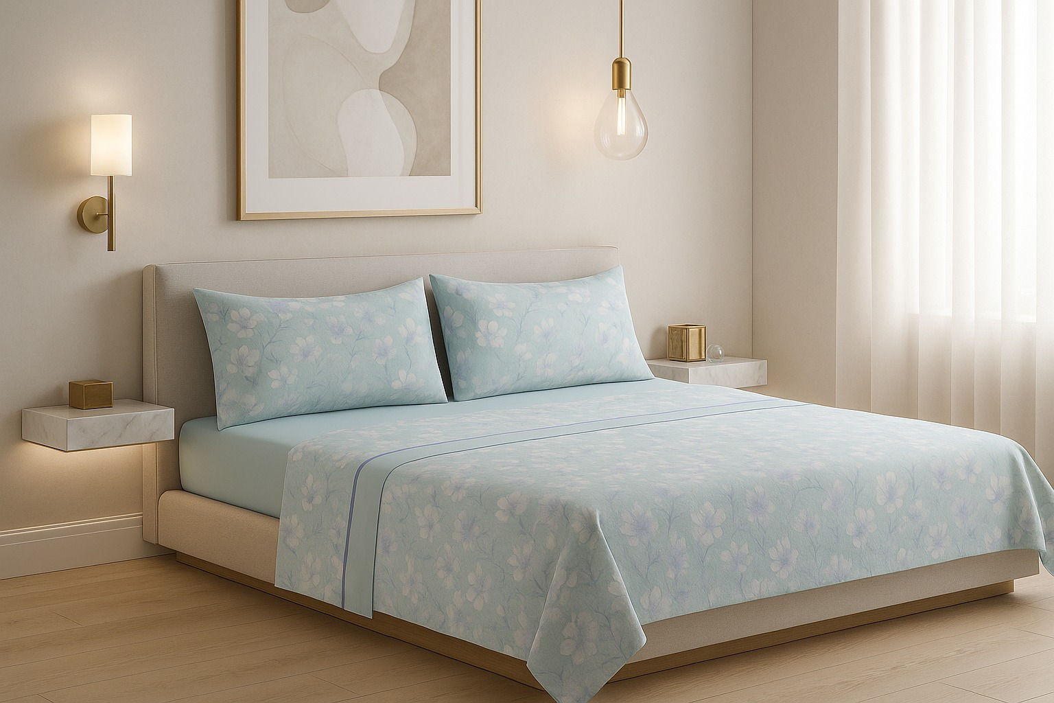 Jogo de cama coralina Nubelia Tahal