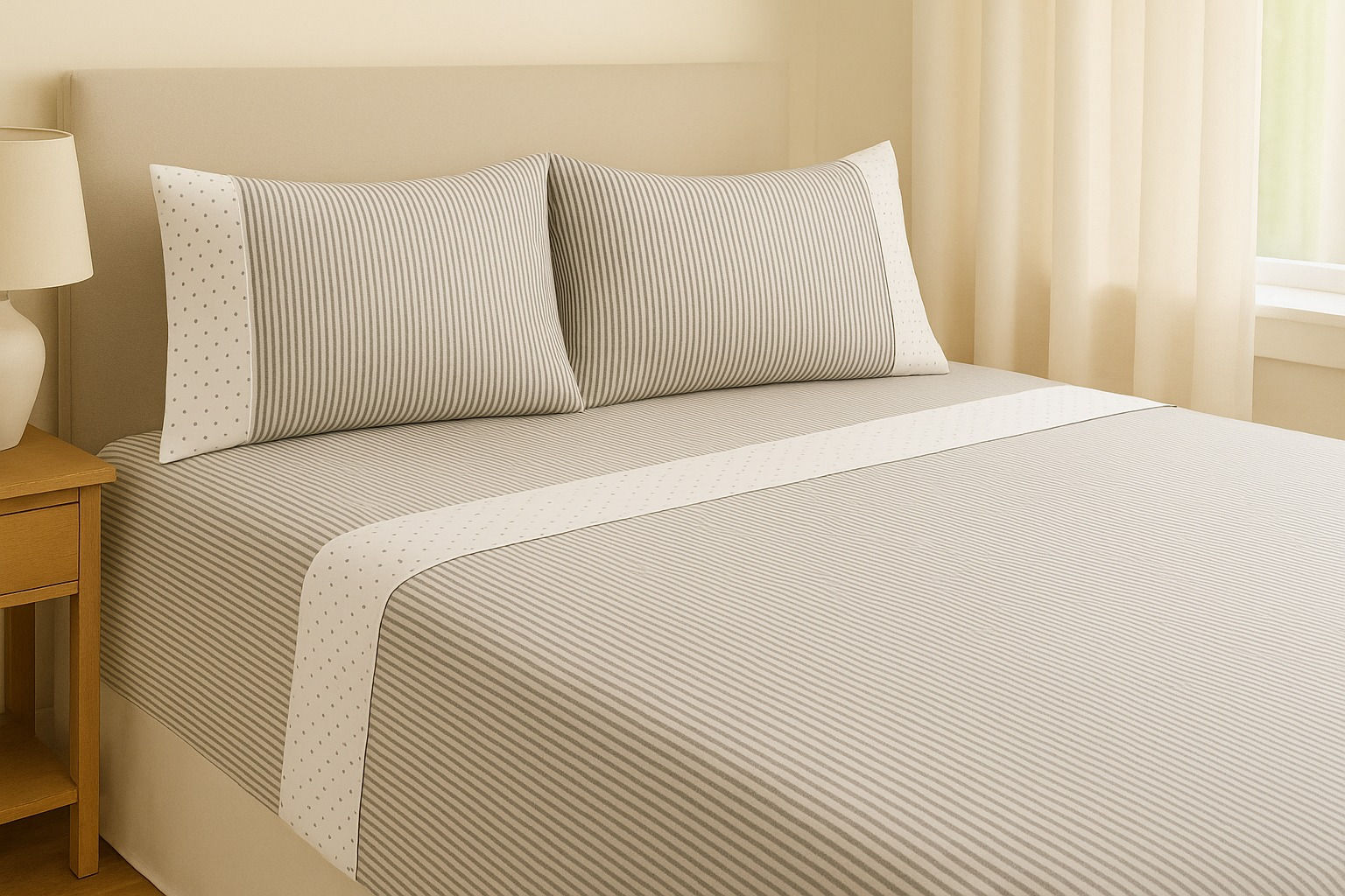 Jogo de cama Flanela Dots