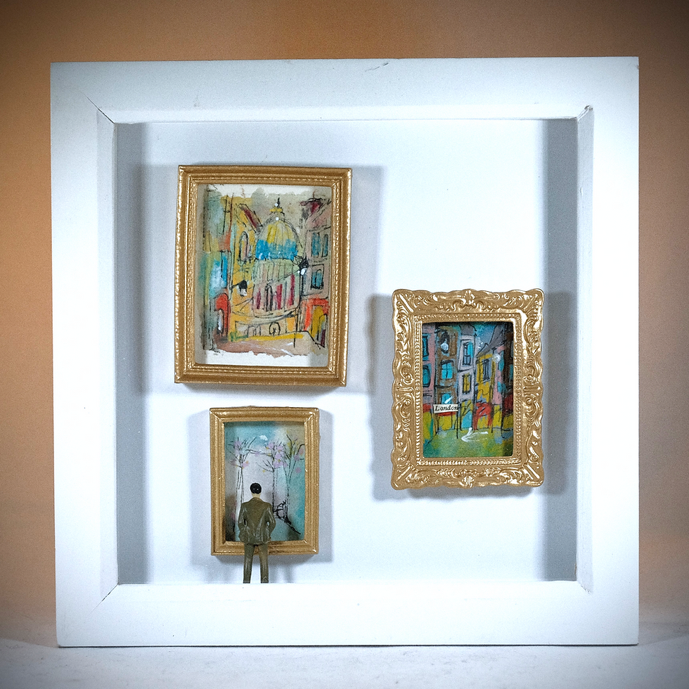Thumbnail: Miniature framed picture gallery, Artist Sophy Smith
