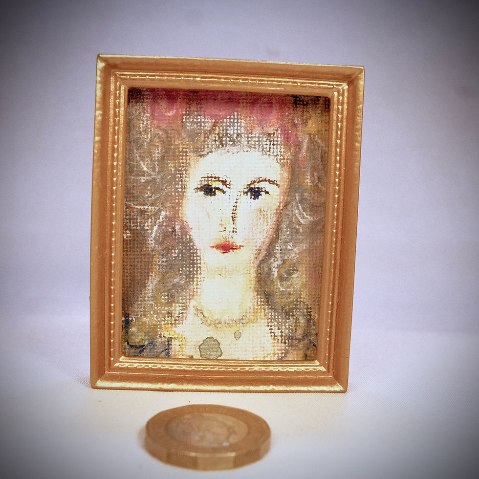 Dollhouse 1:12 scale Original Portraits Fridge Magnet