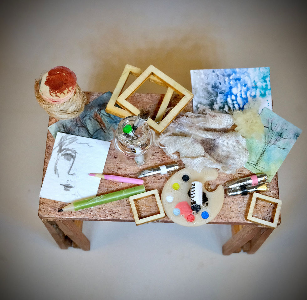 Thumbnail: Dollhouse 1:12 scale unique curated furniture
