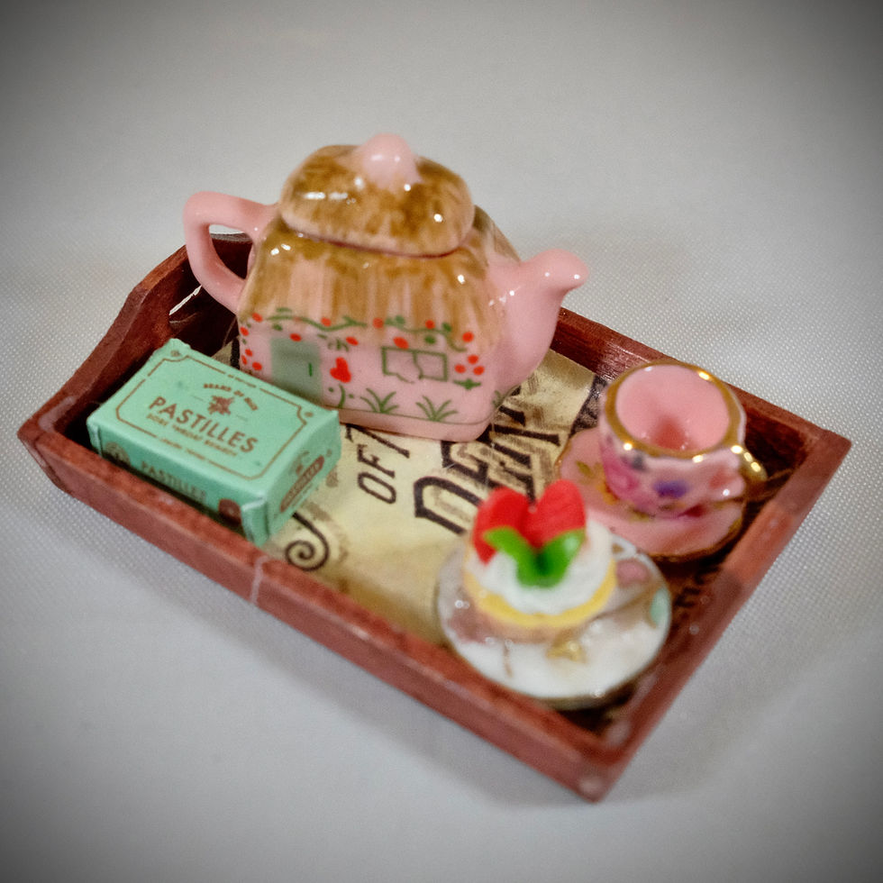 Thumbnail: Curated Dolls house 1:12 scale food tray