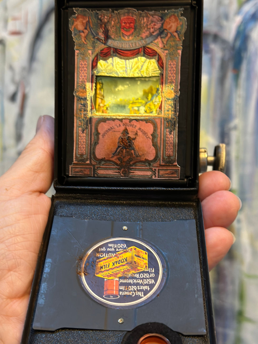 Vintage Camera, camera Diorama, Unique Art Camera