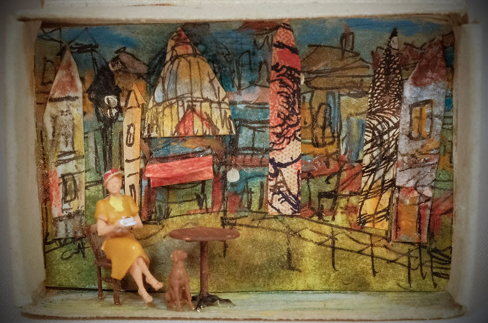 Thumbnail: Cafe scene matchbox Dioramas