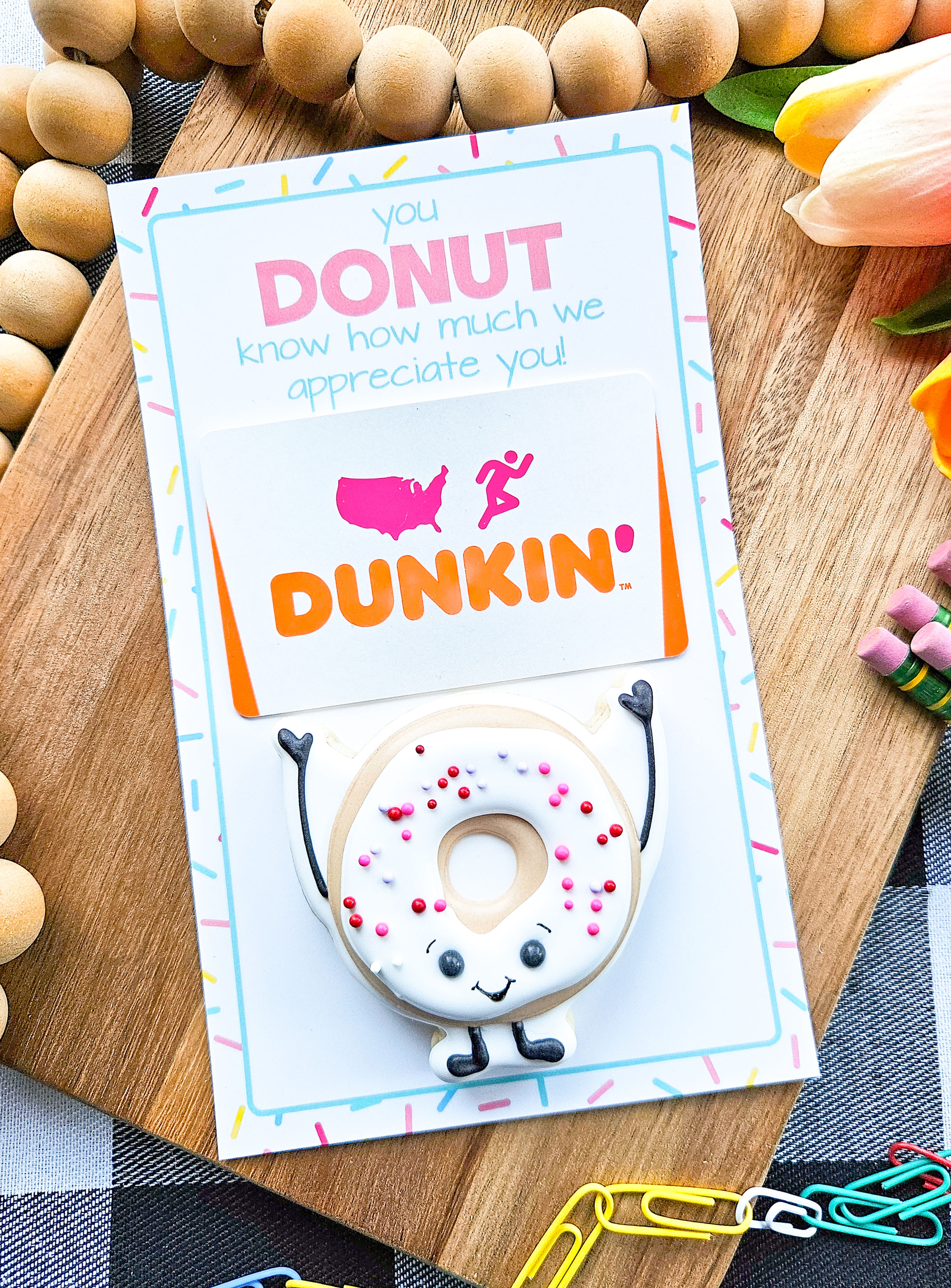 Donut Cookie Card