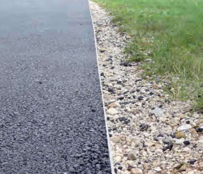 Road Edge Aluminium Tarmac and Grass
