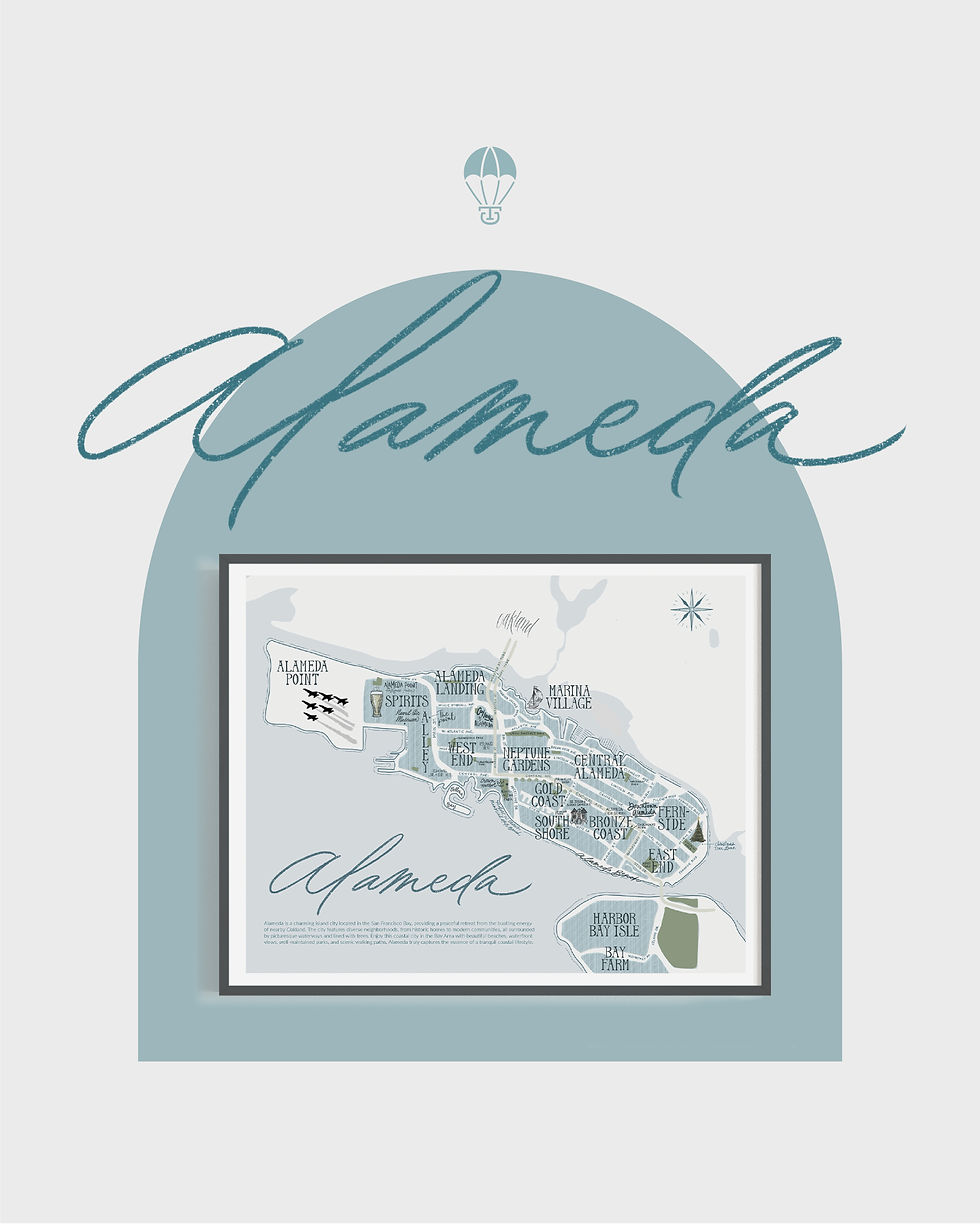 Thumbnail: Alameda, CA (2 Color Options)