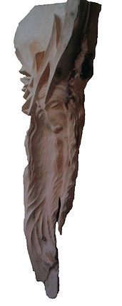 il fulmine cristo Gesù scultura legno 