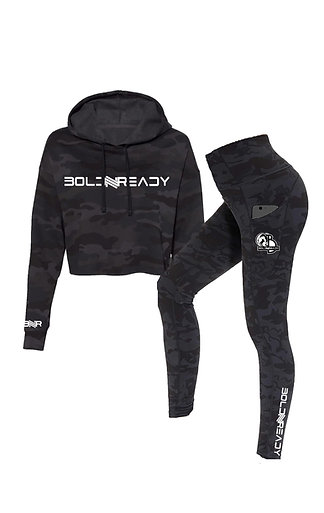 Cropped Camo Hoodie / Legging