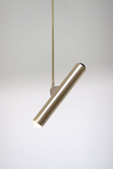 brass bronze pendant light chandelier custom made lost profile studio contemporary modern lighting design