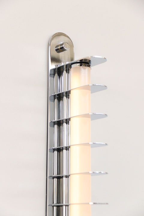 Wall Sconce light lighting brass chrome art deco industrial interior design bronze