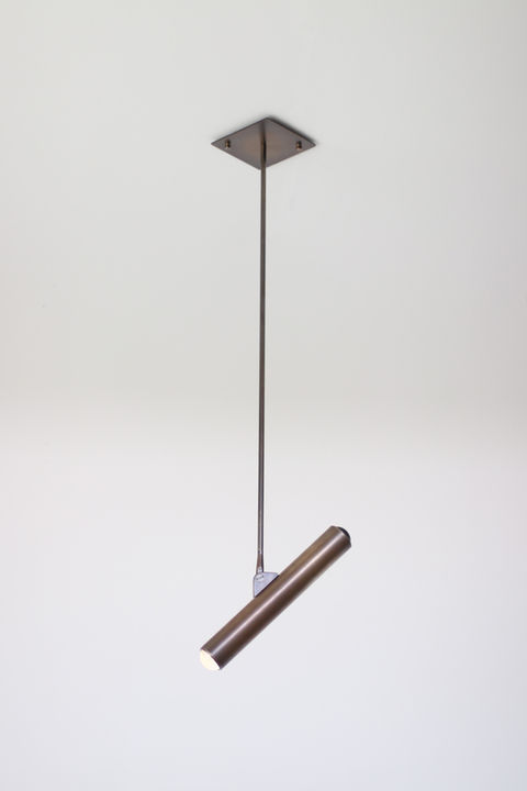 brass bronze pendant light chandelier custom made lost profile studio contemporary modern lighting design