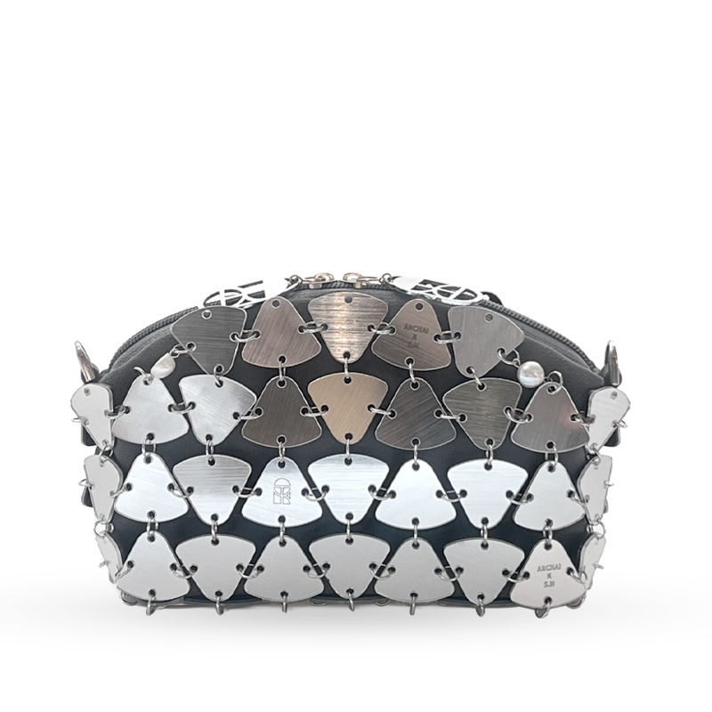 Chelcheragh handcrafted domed clutch bag by Rawa