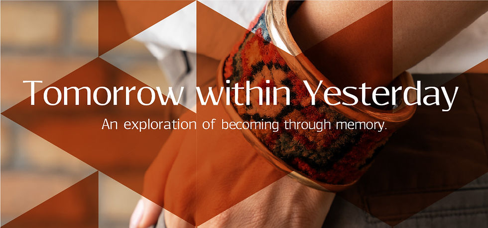 Tomorrow Within Yesterday collection by Rawa — an exploration of becoming through memory