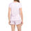 Thumbnail: Pink and White Stripe Short-Sleeve and Shorts Pajama Set