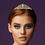 Thumbnail: Rainbow-Gold Rhinestone Tiara Hair Comb