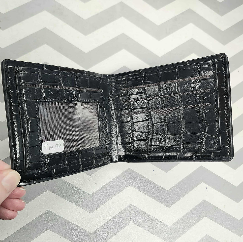 Thumbnail: Black Reptile Print Wallet