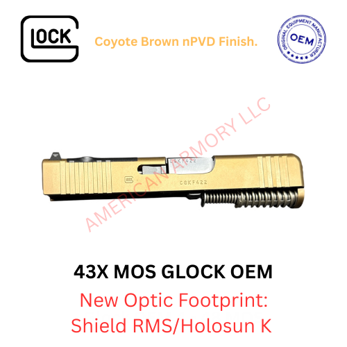 Thumbnail: Glock 43X MOS OEM Slide nPVD Coyote